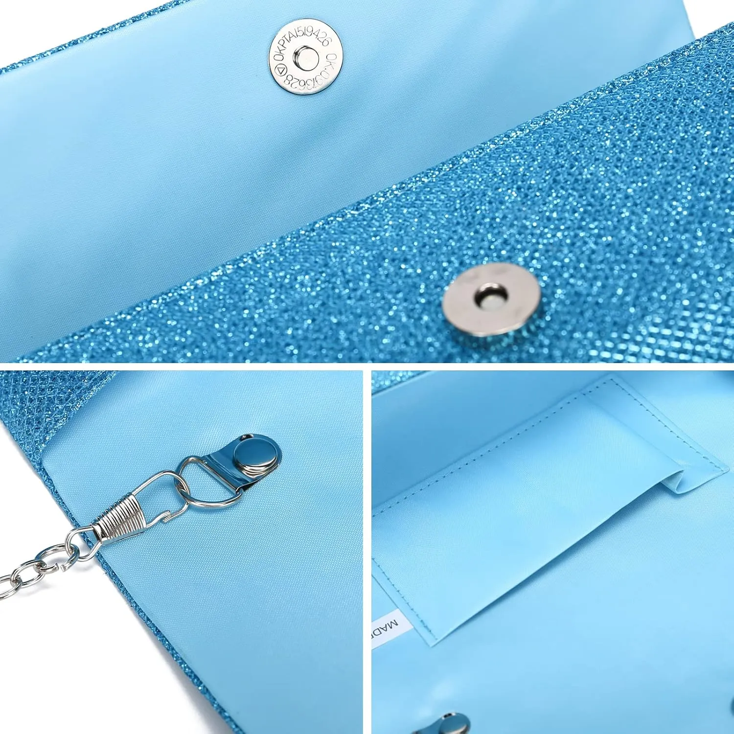 Outrip Women's Evening Bag Clutch Purse Glitter Party Wedding Handbag with Chain