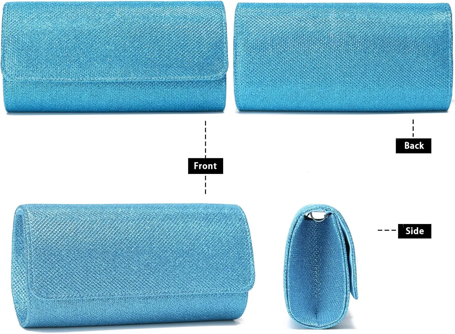Outrip Women's Evening Bag Clutch Purse Glitter Party Wedding Handbag with Chain
