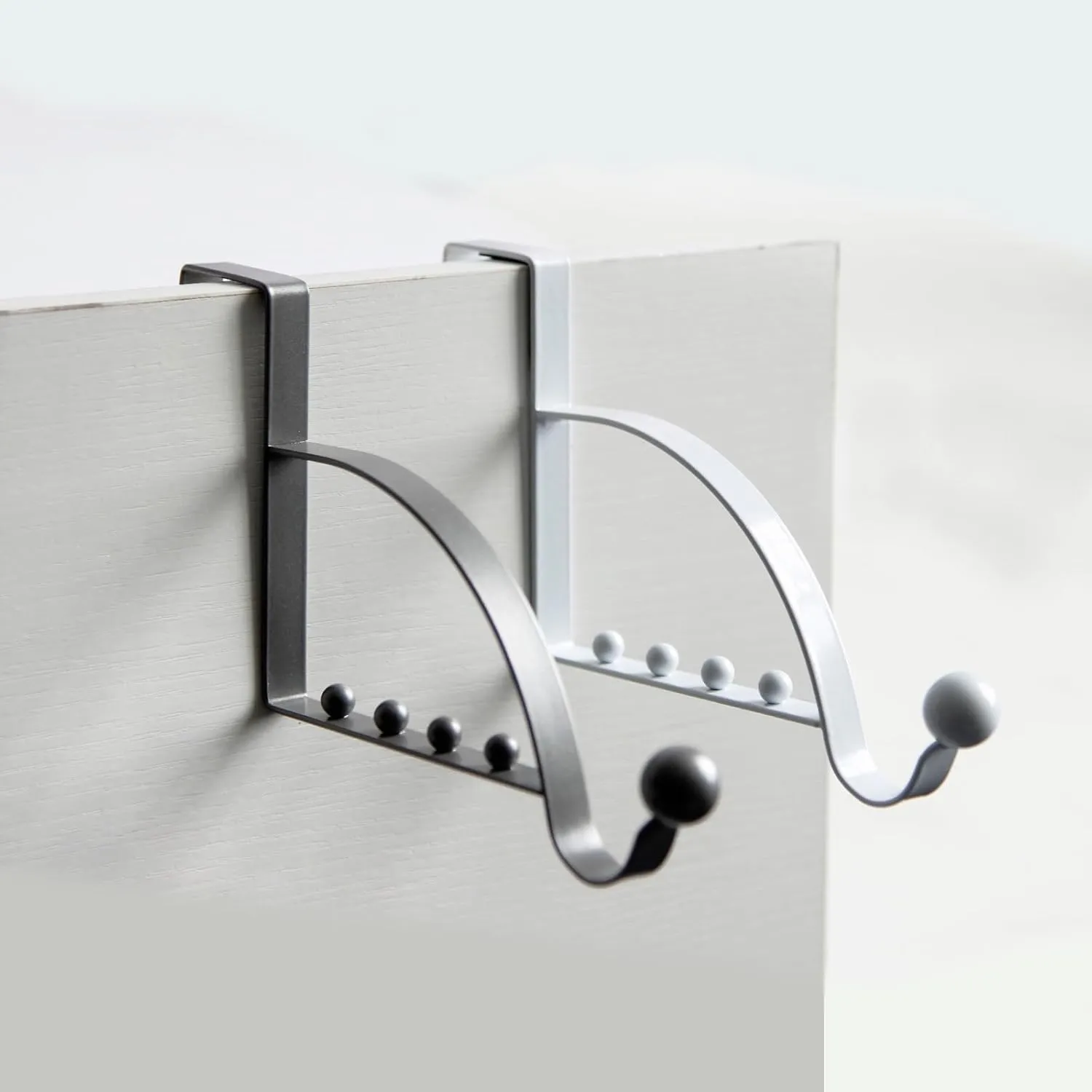 Over The Door Hooks for Hangers Extra Strong Over Door Hook for Hanging Clothes Towels Robes Hats Bags Scarves and More