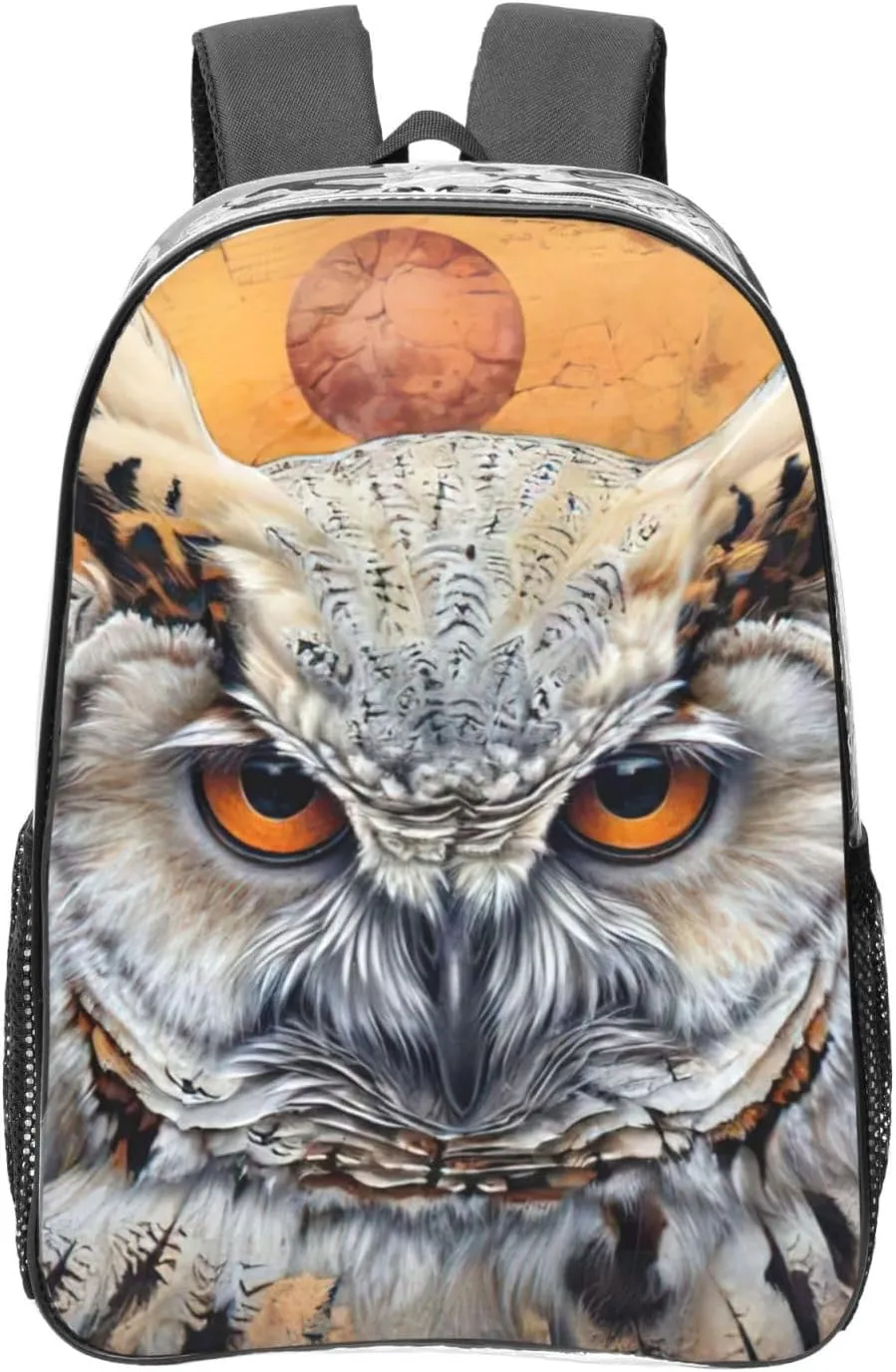 Owl Beliefs print 16 Inches Clear Backpacks for Office Large Backpack Clear Bookbag for College