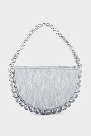 Party Wear Clutch BH0117-Silver