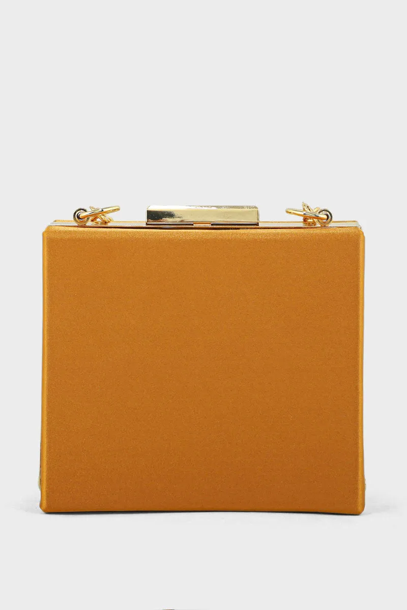 Party Wear Clutch BK4049-Mustard