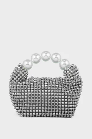 Party Wear Clutch BK4053-Silver
