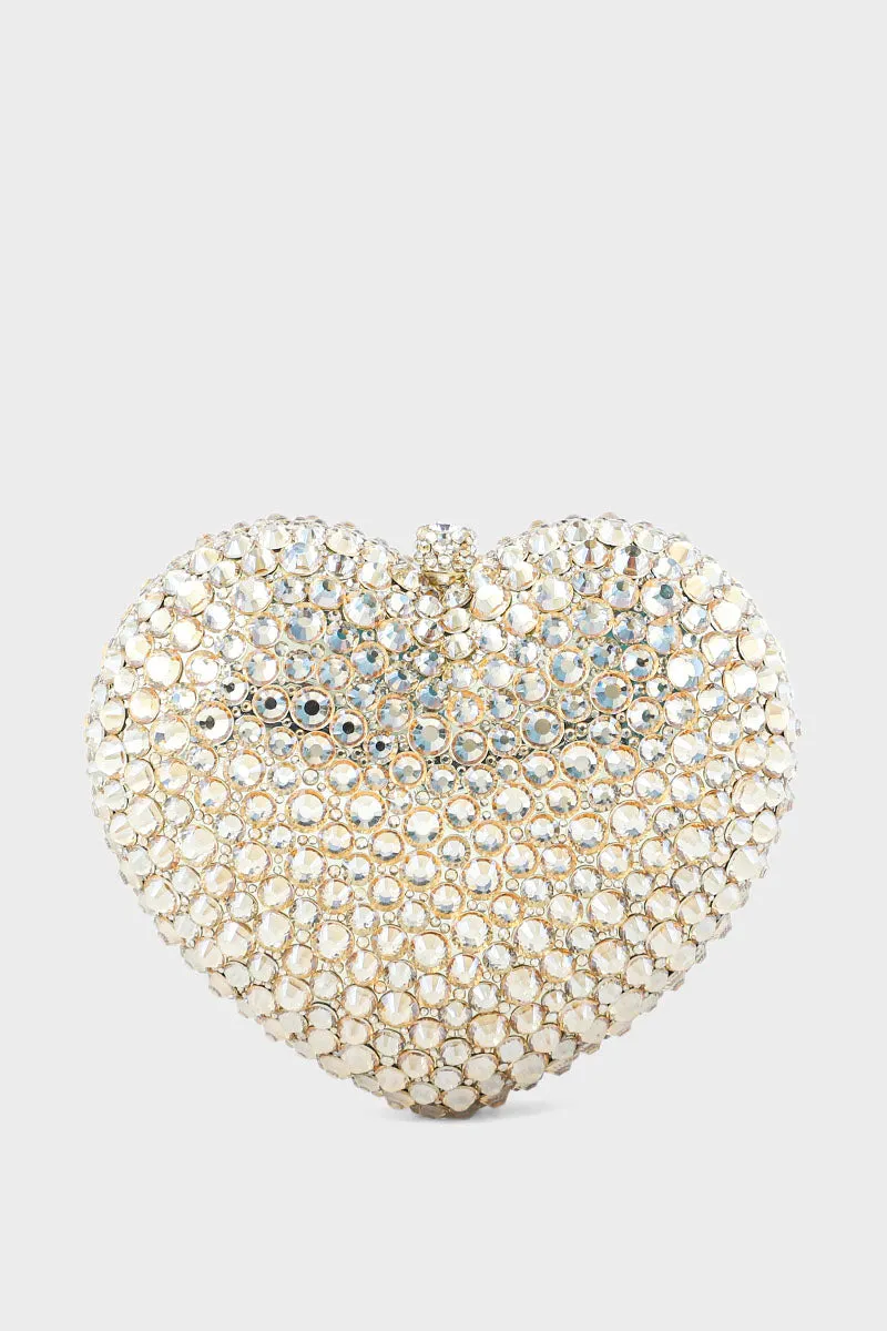 Party Wear Clutch BK4054-Golden