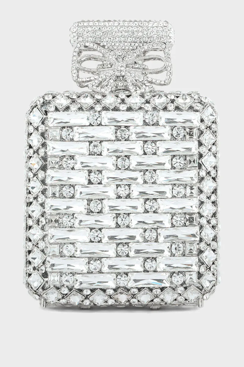 Party Wear Clutch BK4060-Silver
