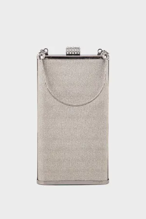 Party Wear Clutch BK4069-Gun Metallic