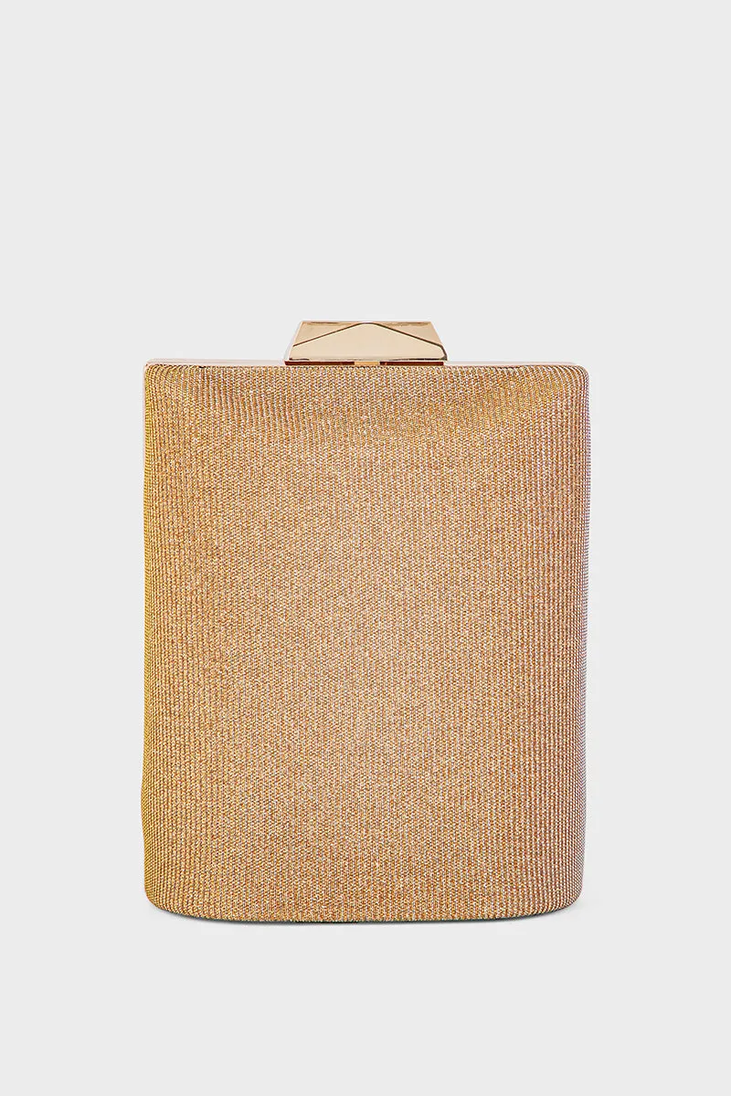 Party Wear Clutch BK4079-Golden