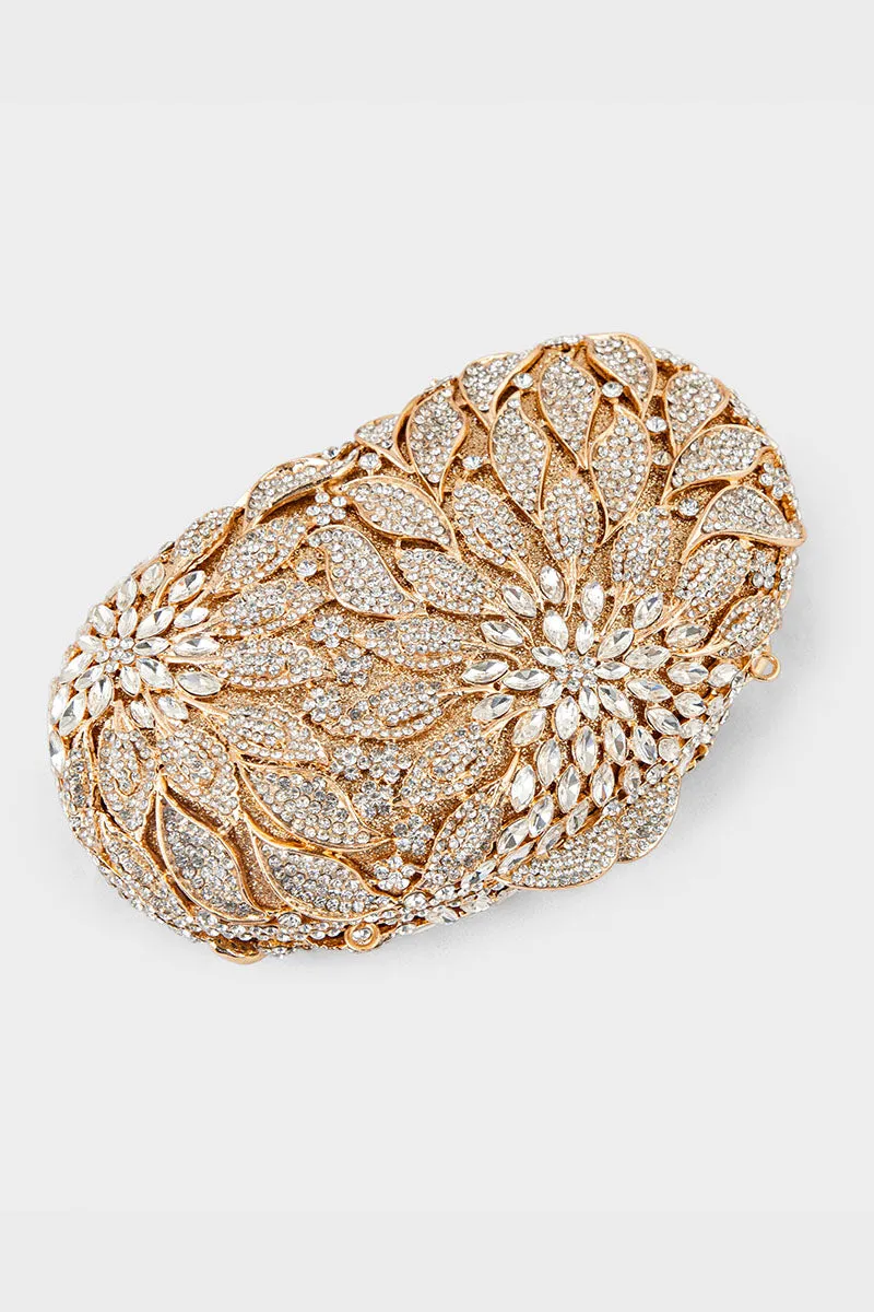 Party Wear Clutch BK4091-Golden