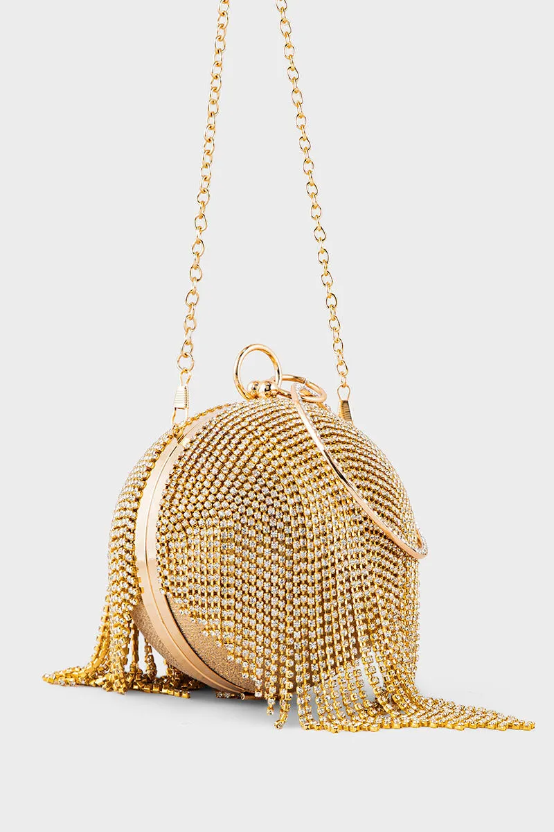 Party Wear Clutch BK4098-Golden