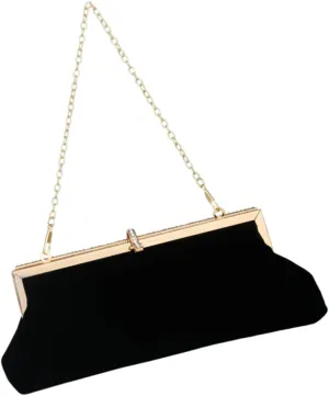 PartyKindom Elegant Velvet Bag for Women Lady Handbag Small Clutch Purse for Weddings Parties Banquets
