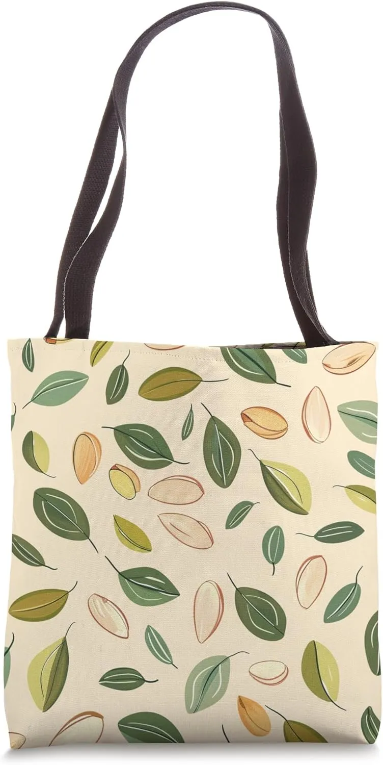 Pattern Art Pistachio Vintage Tote Bag