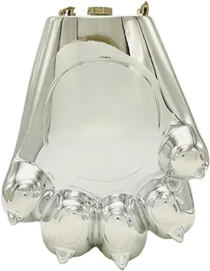 Paw Shape Acrylic Clutch Purse Evening Handbag Irregular Shell Purse Box Crossbody Bag with Chain for Party Wedding Prom