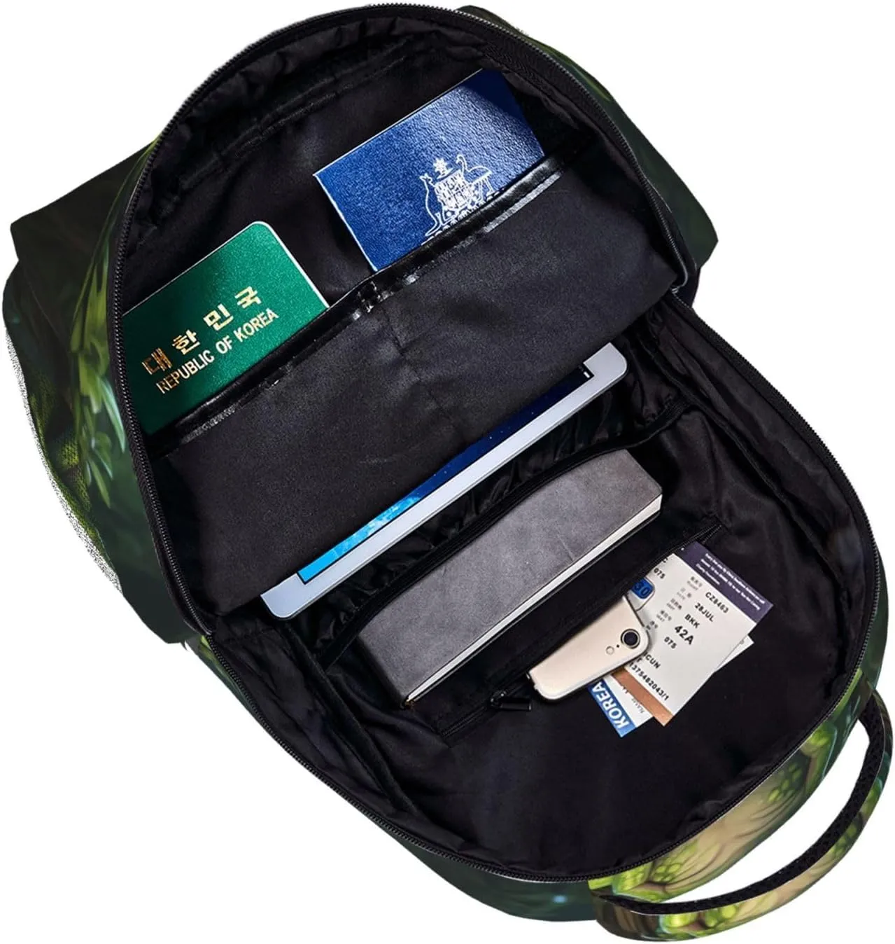 Peace Frog Tree Backpacks For Women Men,Travel Laptop Back Pack 16.5 Inch,Work Bag Personal Item Book Bags