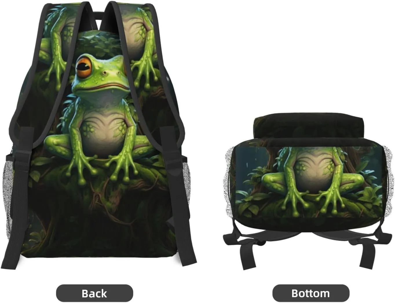 Peace Frog Tree Backpacks For Women Men,Travel Laptop Back Pack 16.5 Inch,Work Bag Personal Item Book Bags
