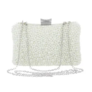 Pearl clutch bag