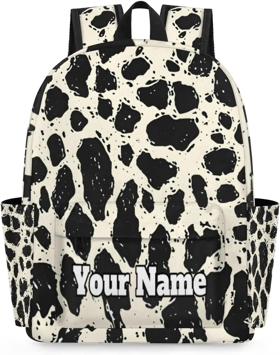 Personalized Wildlife Leopard Skin Preschool Toddler Backpack for Boys Girls Custom Kids Name Small Bookbags Kindergarten Elementary Backpack, Leopard Print