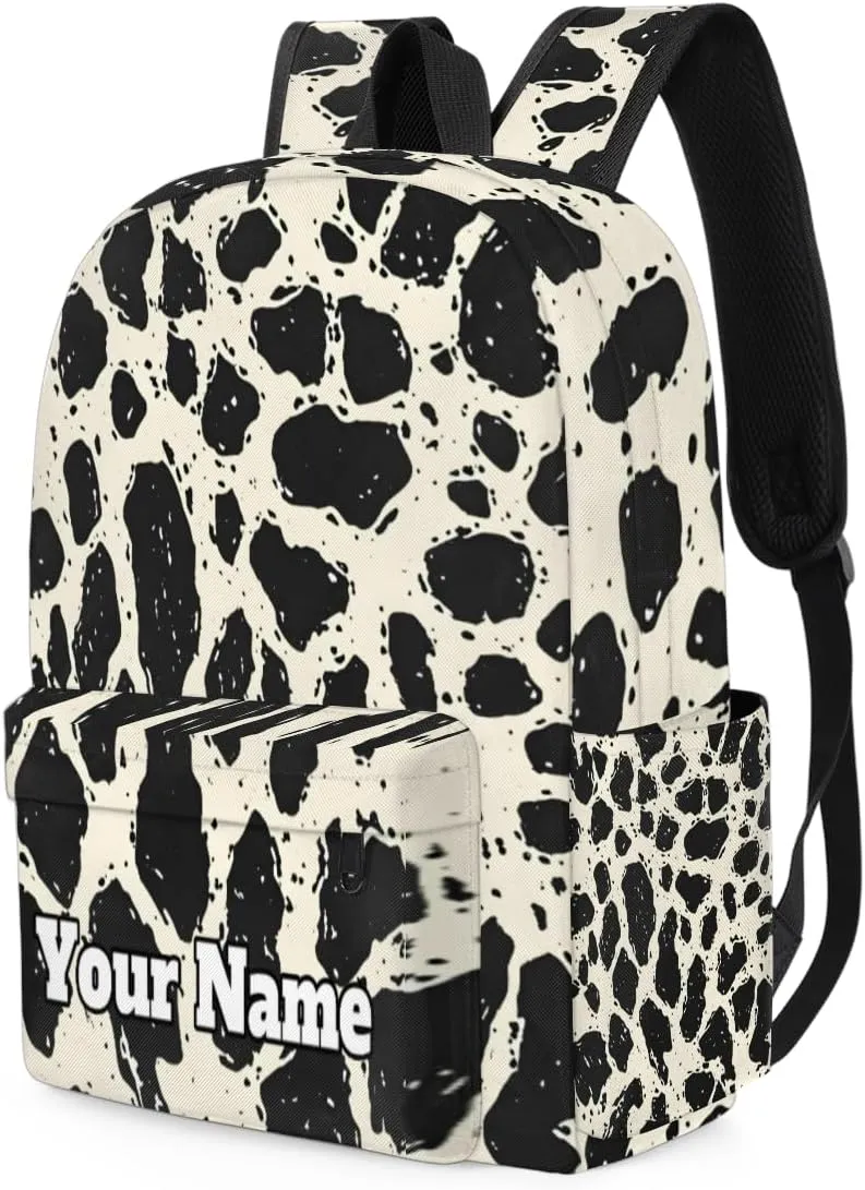 Personalized Wildlife Leopard Skin Preschool Toddler Backpack for Boys Girls Custom Kids Name Small Bookbags Kindergarten Elementary Backpack, Leopard Print