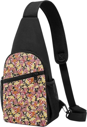 Piano Crossbody Chest Bag, Casual Backpack, Small Satchel, Multi-Functional Travel Hiking Backpacks