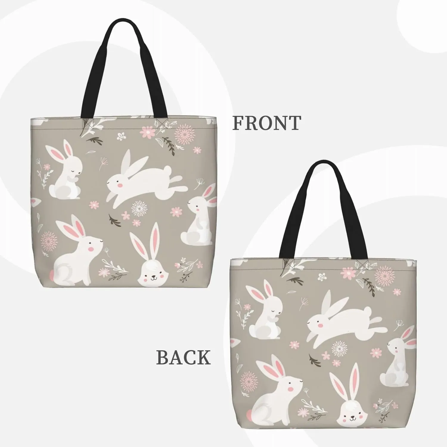 Pink Flamingo Pattern Print Fashion Tote Bag,Travel Handbag For Women, Hobo Bags, Work Shoulder Bags Crossbody Bag