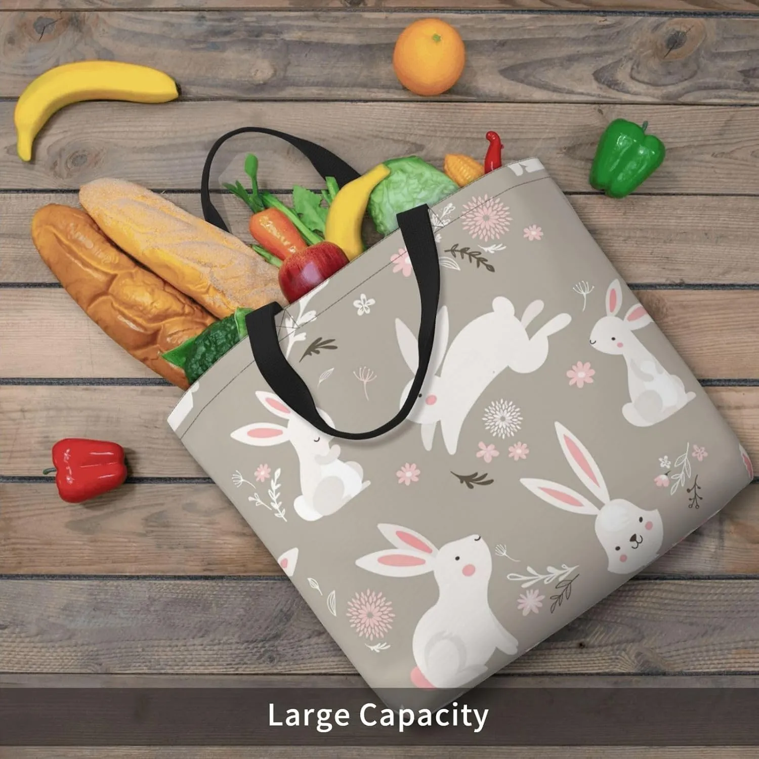Pink Flamingo Pattern Print Fashion Tote Bag,Travel Handbag For Women, Hobo Bags, Work Shoulder Bags Crossbody Bag