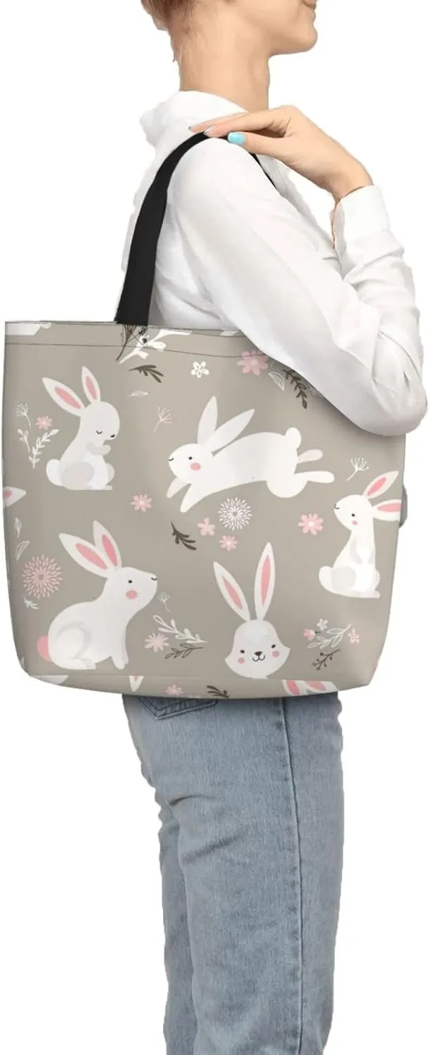 Pink Flamingo Pattern Print Fashion Tote Bag,Travel Handbag For Women, Hobo Bags, Work Shoulder Bags Crossbody Bag