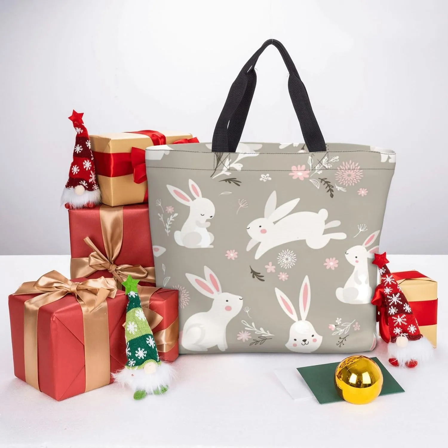 Pink Flamingo Pattern Print Fashion Tote Bag,Travel Handbag For Women, Hobo Bags, Work Shoulder Bags Crossbody Bag