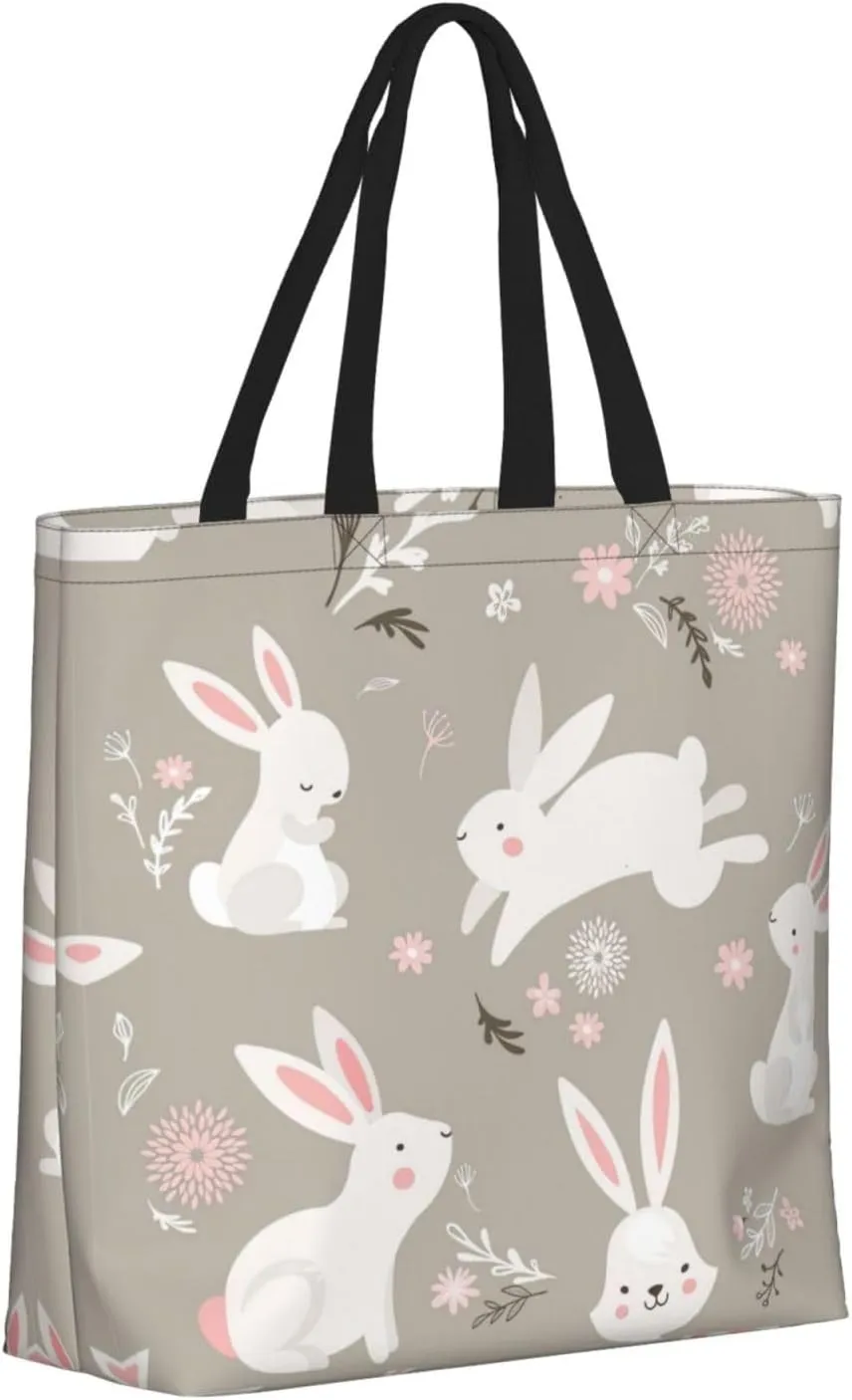 Pink Flamingo Pattern Print Fashion Tote Bag,Travel Handbag For Women, Hobo Bags, Work Shoulder Bags Crossbody Bag