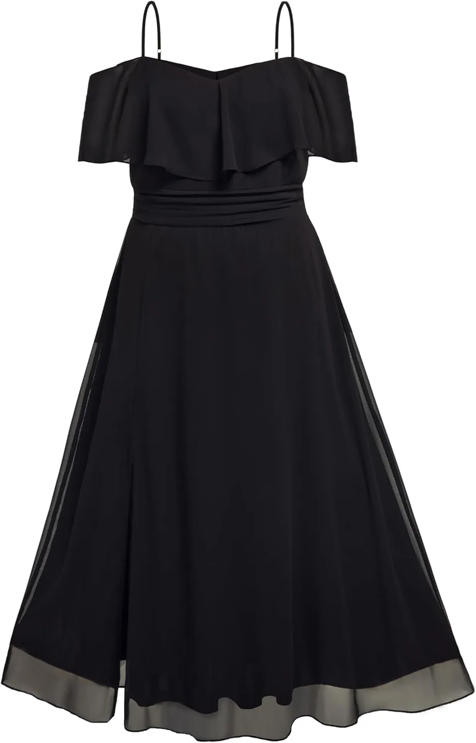 Pinup Fashion Women Plus Size Bridesmaid Dresses - Off The Shoulder Formal Wedding Guest Bridal Shower Long Dress