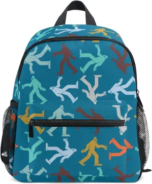 Preschool Backpack Bigfoot Man Toddler School Book Bag for Girls Boys Kids Kindergarten Travel Bag
