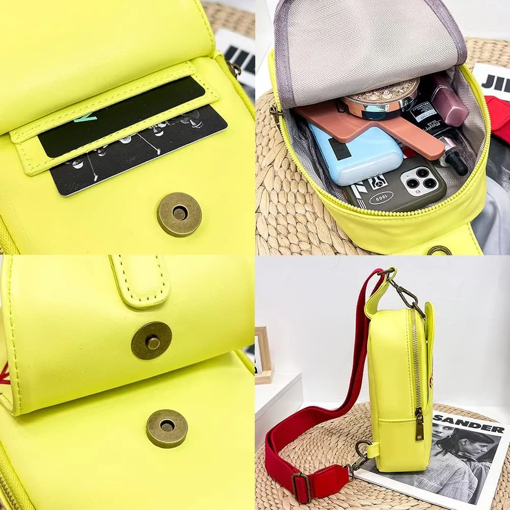 Pu Leather Football Print Sling Bag For Women, American Baseball Rugby Sports Chest Bag, Men's Travel Crossbody Bag
