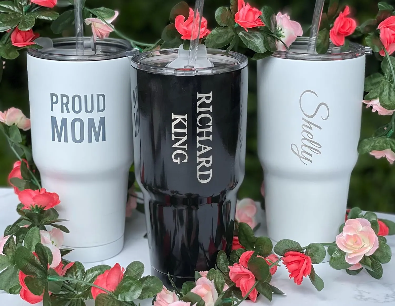 R and R Imports Winston-Salem State 24 oz Engraved Insulated Stainless Steel Tumbler Navy Officially Licensed 2-Pack