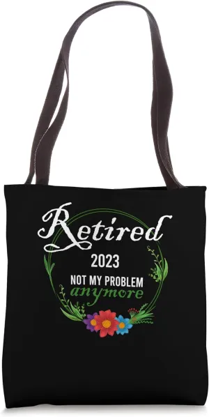 Retirement Plan Floral Flower Pension Retire Coworker Tote Bag