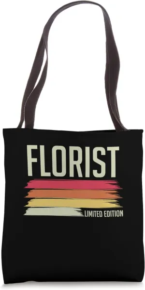 Retro Flower Vintage Floral Designer Florist Limited Edition Tote Bag