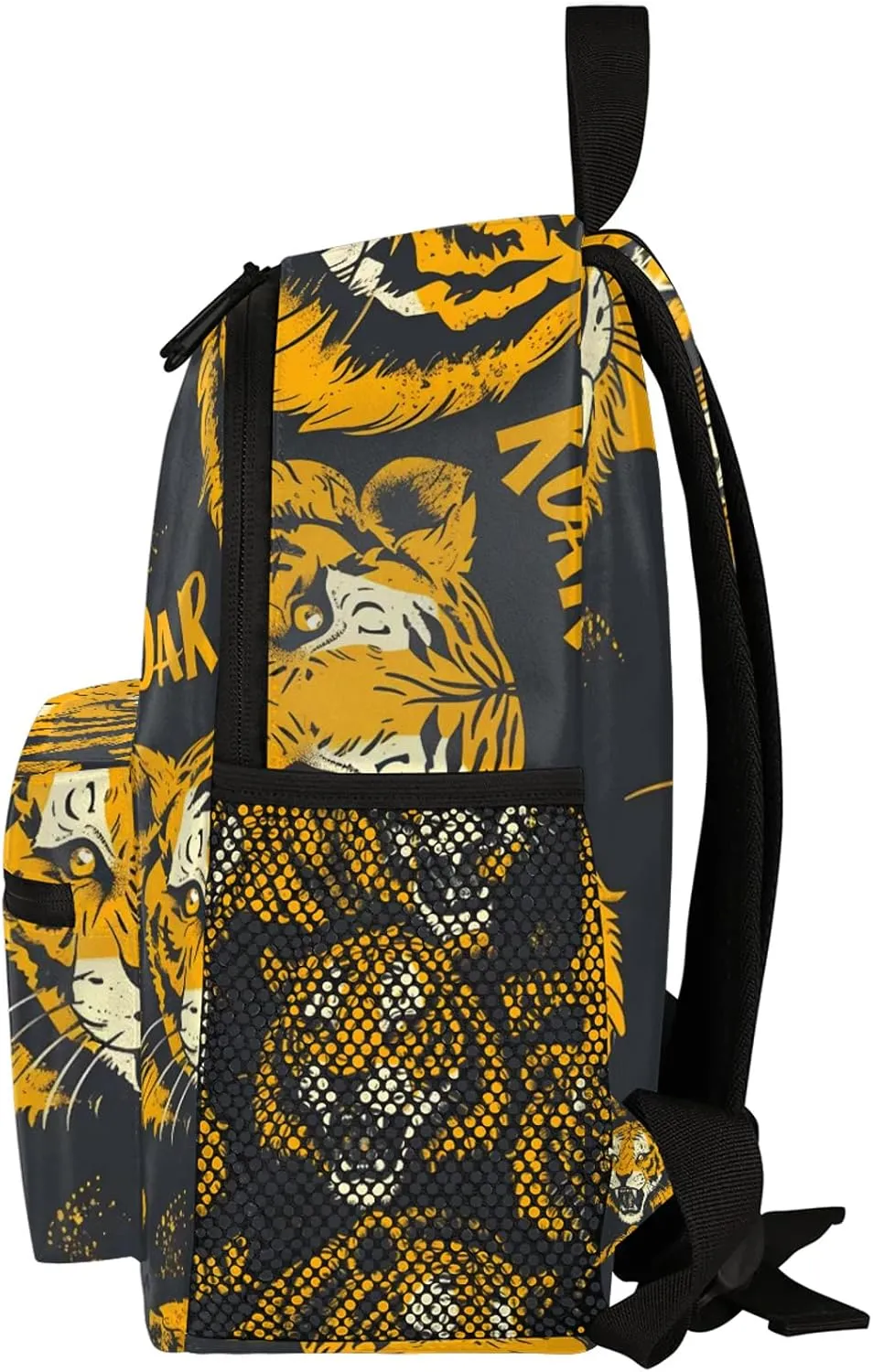 Roaring Tigers Personalized Backpack Bag with Name Lightweight Custom Shoulder Bags Waterproof Casual Backpacks Travel Laptop Bag for Work Picnic 12in