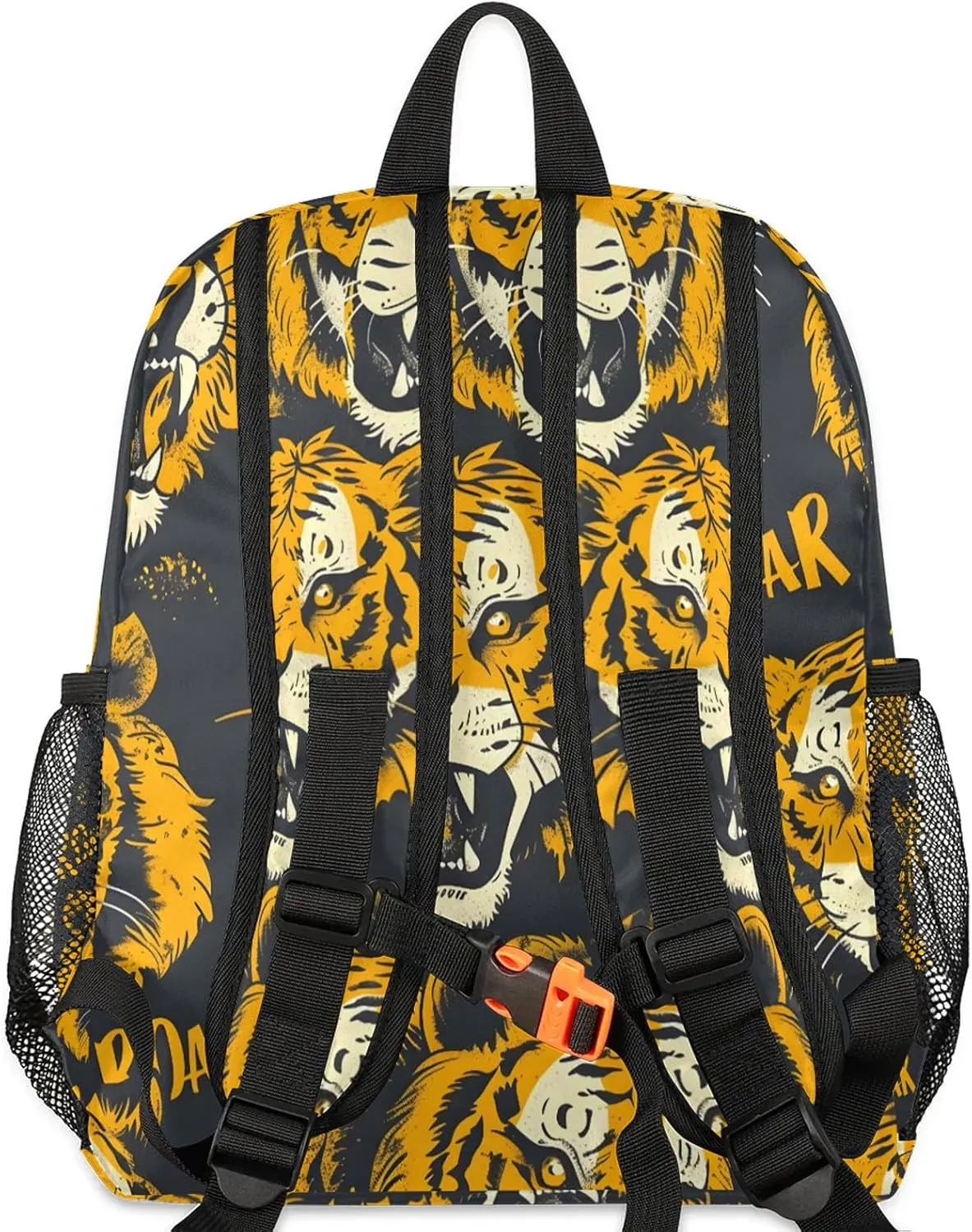 Roaring Tigers Personalized Backpack Bag with Name Lightweight Custom Shoulder Bags Waterproof Casual Backpacks Travel Laptop Bag for Work Picnic 12in