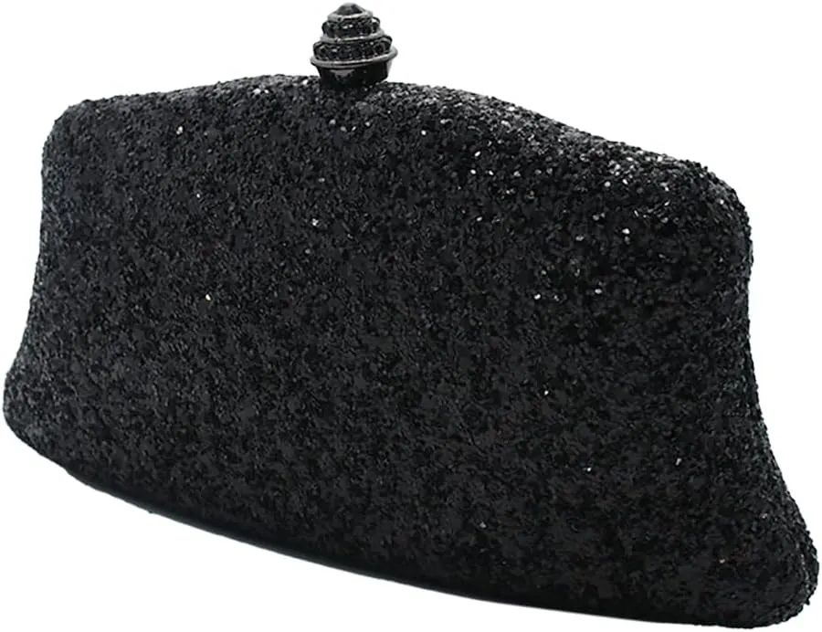RomanticDesign Women Glitter Evening Bag Sequin Wedding Handbag Cocktail Prom Party Shiny Clutch Purse