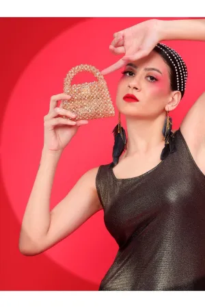 Rose Gold Crystals Bag An Ideal Ladies Purse
