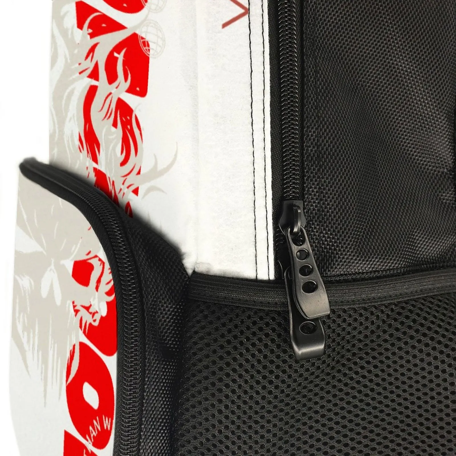 Ruby Raccoon - Red Dragon - 16 inch Shoulder Backpack & Schoolbag
