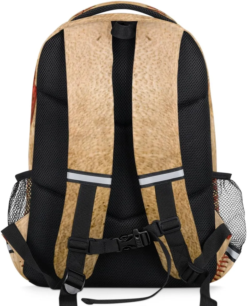 Rugby Ball School Backpack for Boys Girls Teens Football College Students Backpack Laptop Backpack Travel Backpacks Bookbag Daypack
