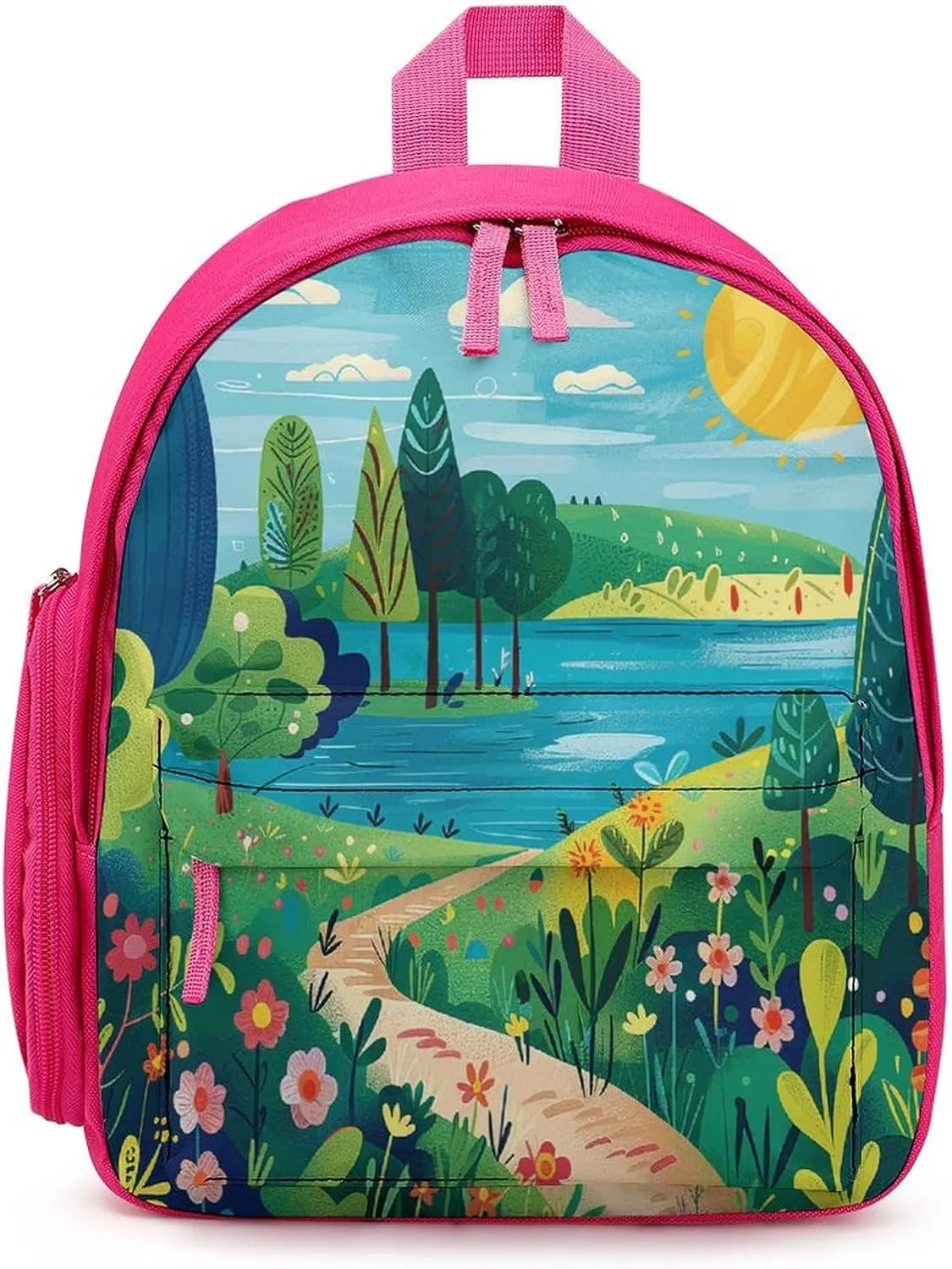 Rural Landscape Painting Travel Backpack Casual Bag Lightweight Hiking Backpacks for Business, Travelling, Hiking