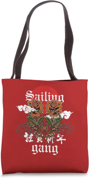 Sailing Gang, Roses and Scorpions Tote Bag