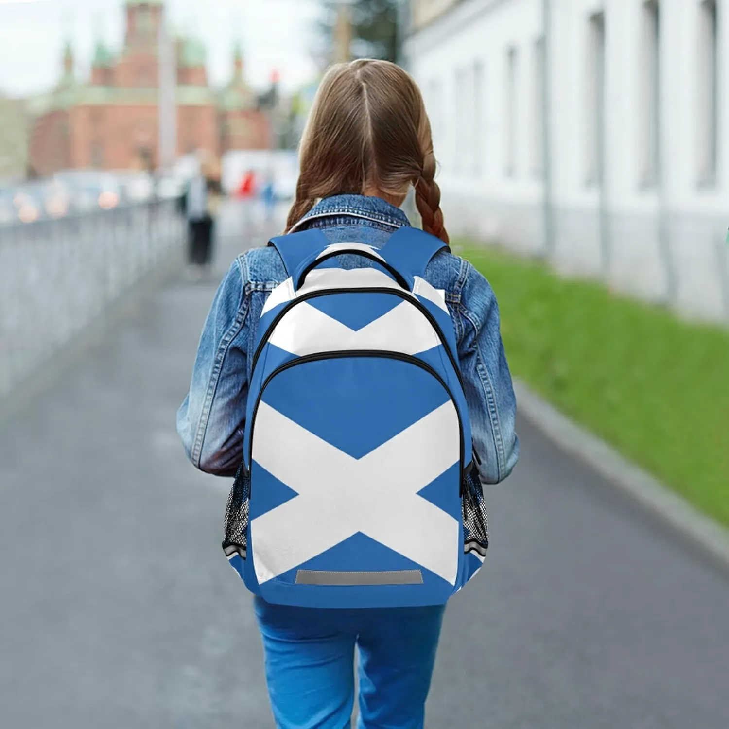 Scotland Flag Backpack for Girls Kids Boys School Bookbags,Student Laptop Backpack Carrying Bag Casual Lightweight Travel Sports Day Packs