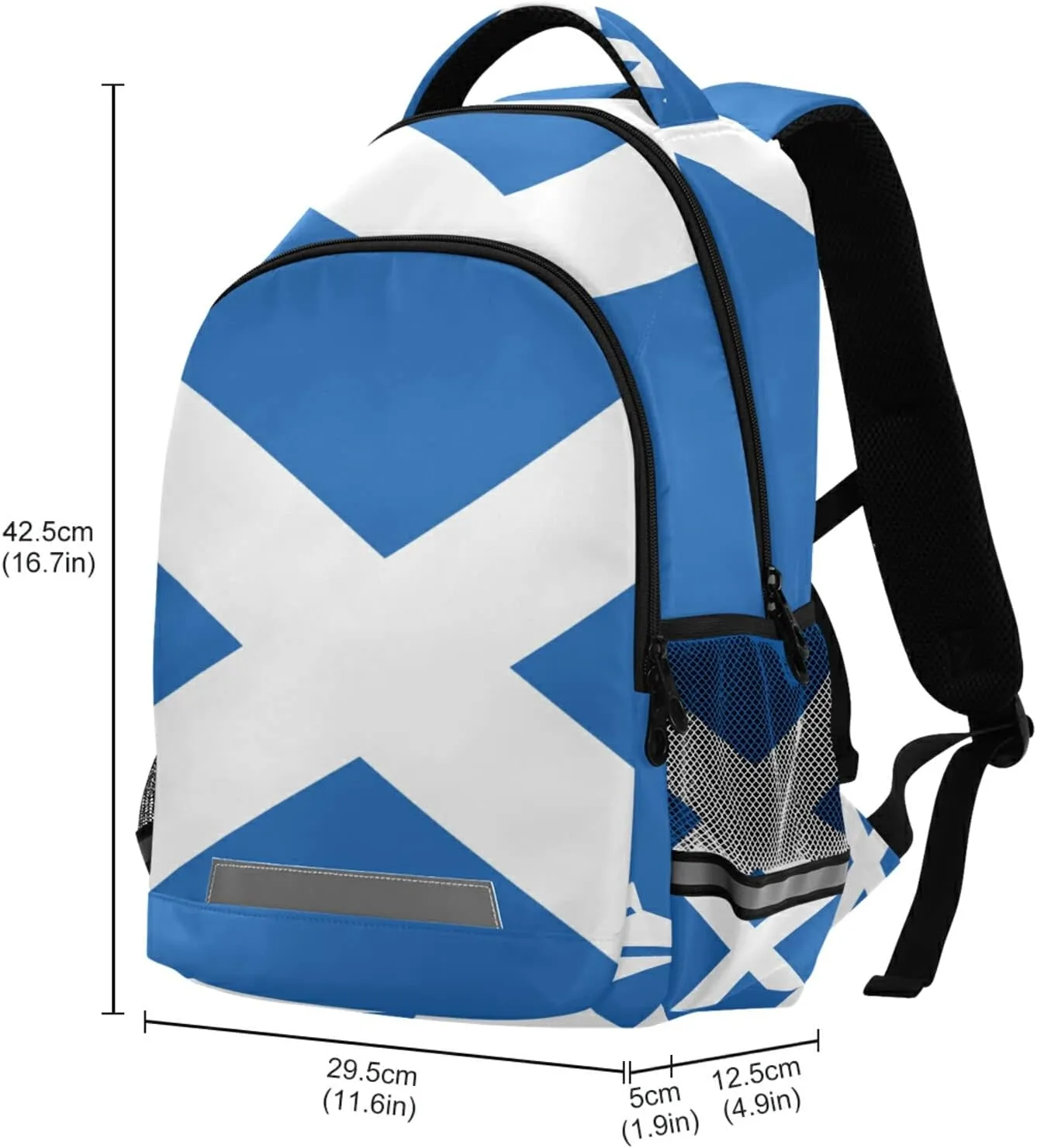 Scotland Flag Backpack for Girls Kids Boys School Bookbags,Student Laptop Backpack Carrying Bag Casual Lightweight Travel Sports Day Packs