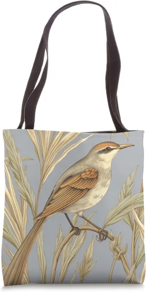 Sedge Wren Floral - William Morris Art Nouveau Tote Bag
