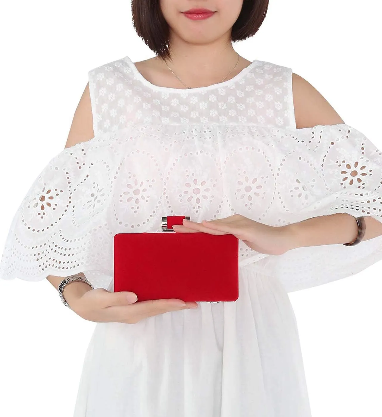 Selighting Elegant Velvet Clutch Evening Bags for Women Formal Wedding Party Clutch Purse Prom Cocktail Handbags