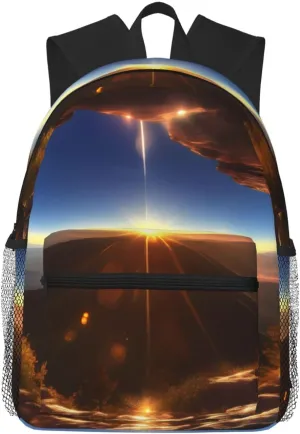 Shining Overlook print Lightweight duffel bag, travel hiking daypack, comfortable backpack, sports bag