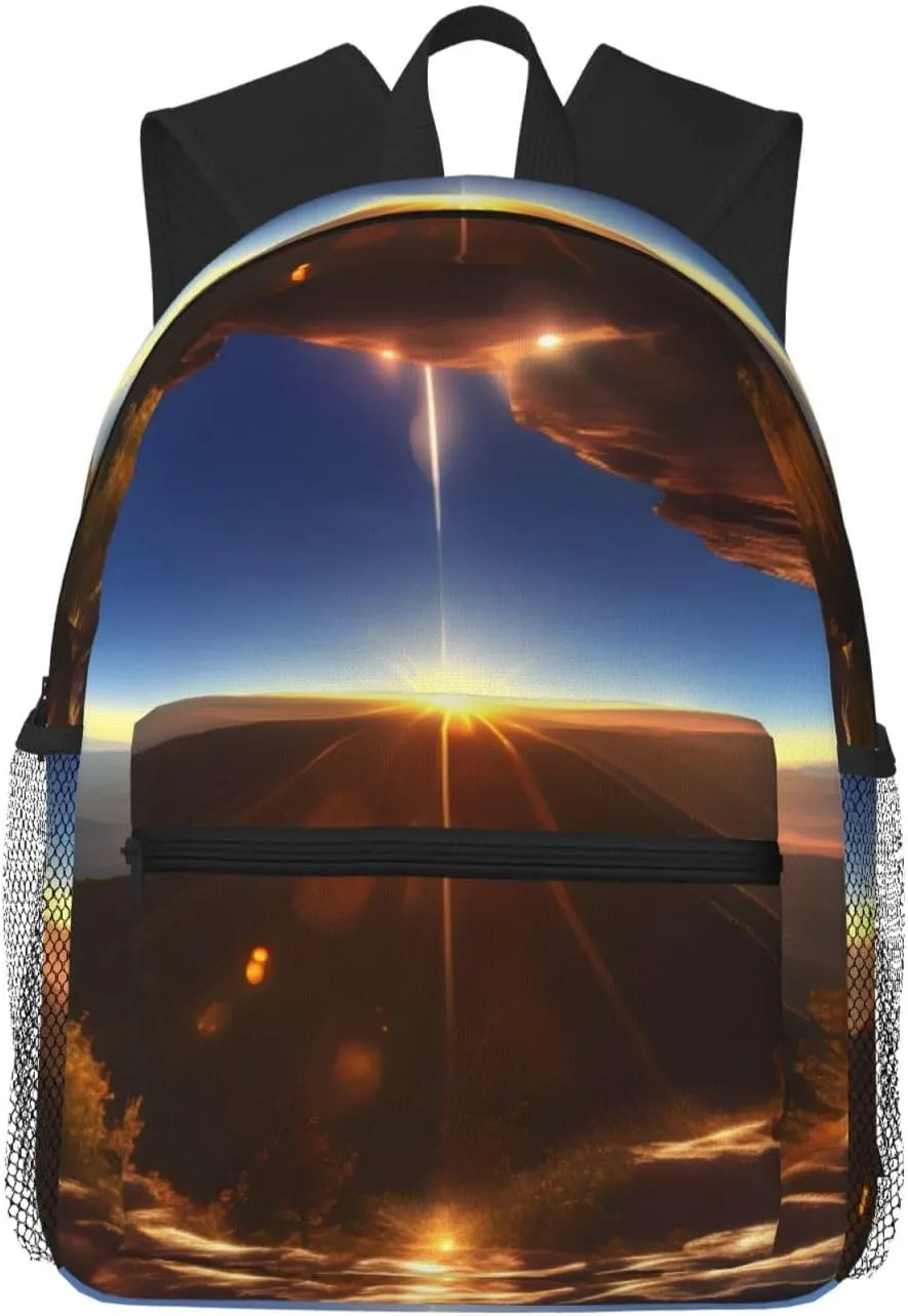 Shining Overlook print Lightweight duffel bag, travel hiking daypack, comfortable backpack, sports bag
