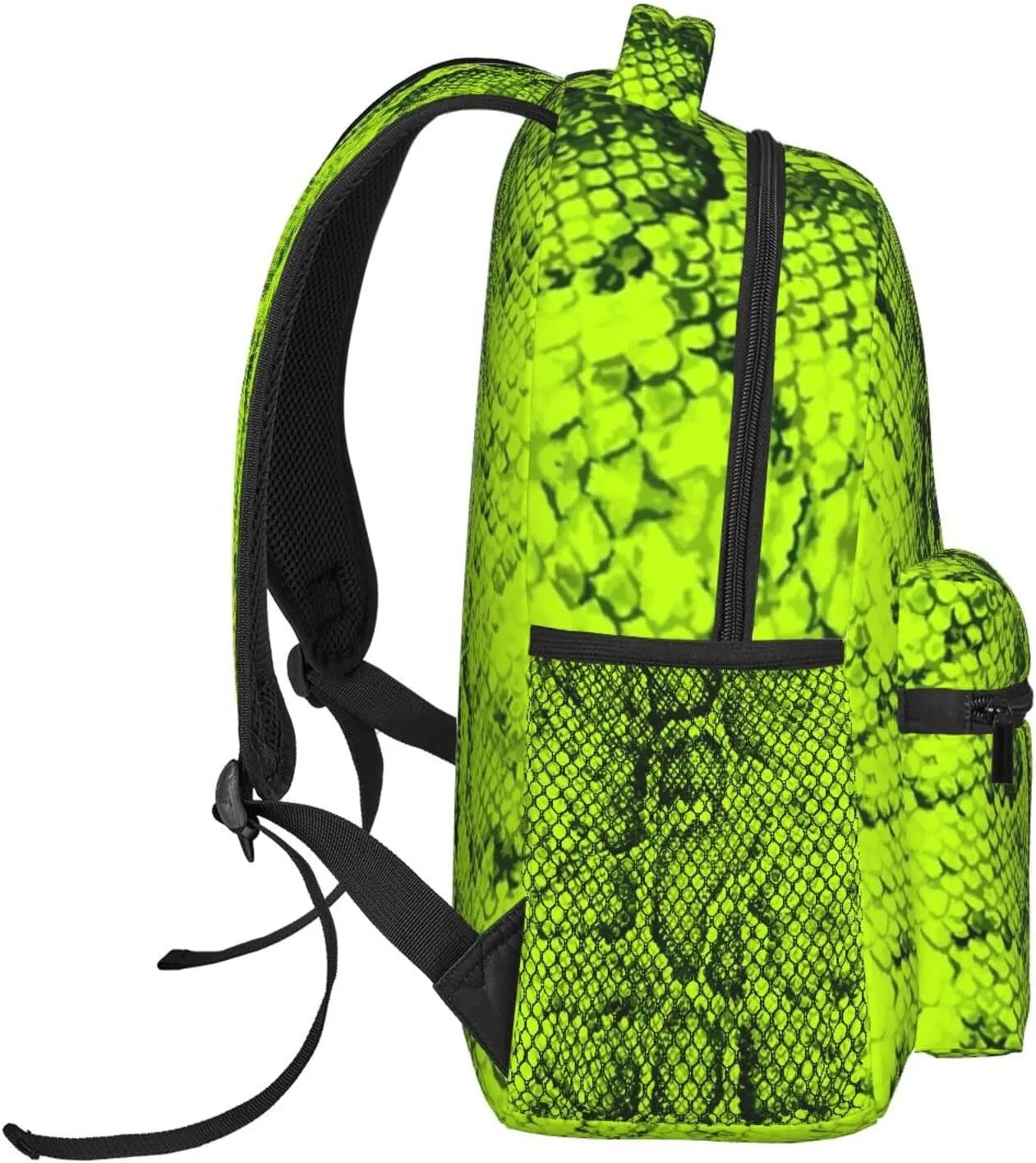 Snake Skin Backpack Funny Laptop Backpack Snake Tablet Travel Picnic Travel Bag Animal Skin Laptop Bag