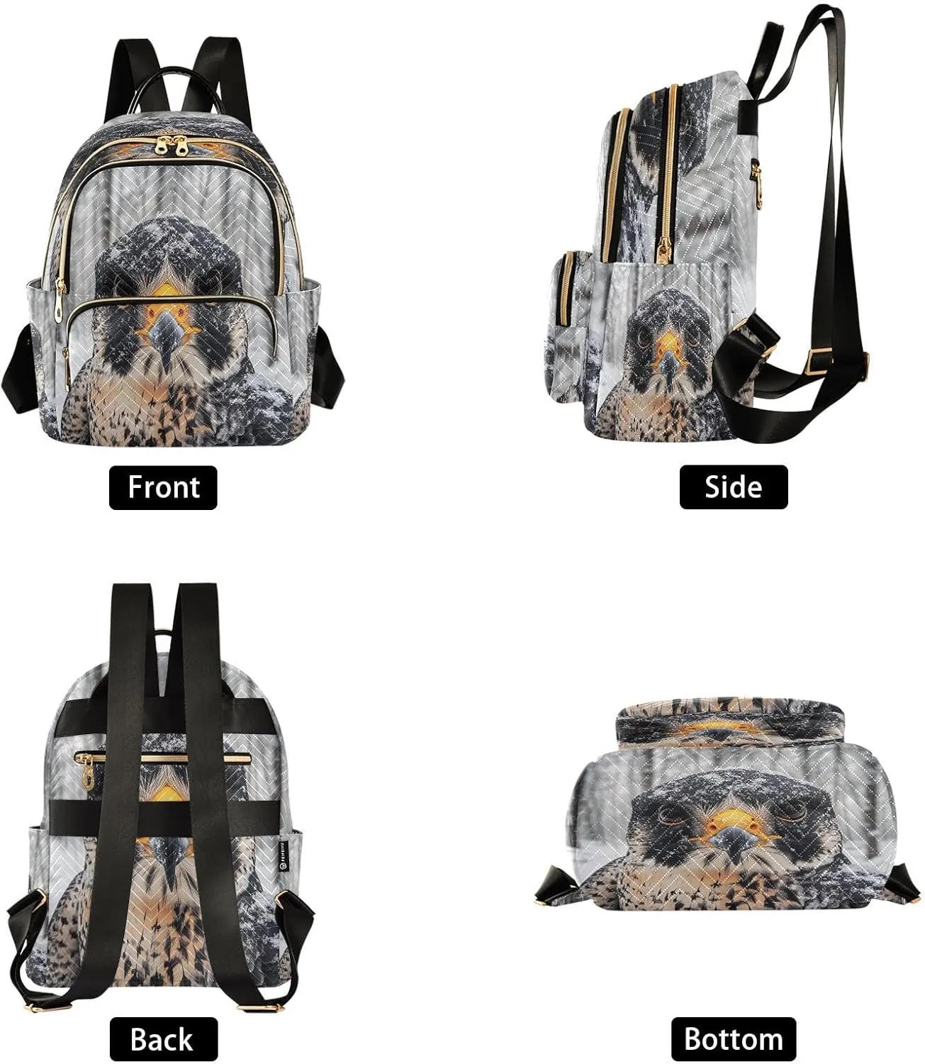 Snow Falcon Women Backpack Purse Fashion Ladies Shoulder Bag Casual College Travel Backpacks Bag Small