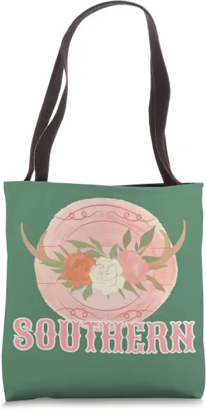 Southerners Fun Boho Floral Western Country Chic Fashion Fun Tote Bag
